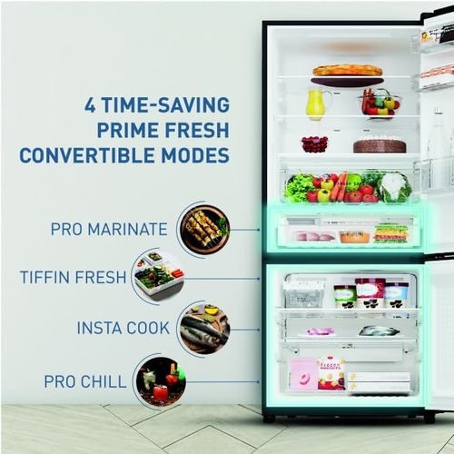 Panasonic 401L 2 Star Prime Convertible AI Econavi 6-Stage Smart Inverter Frost-Free Double Door Bottom Mount Refrigerator(NR-BK468BQKN)